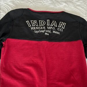 Indian Motorcycle Women's Red and Black Sweatshirt